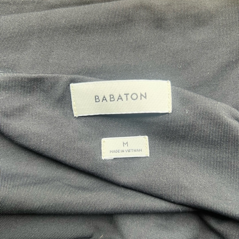 Babaton Black Long Sleeve Contour Cropped Top - Picture 4 of 6